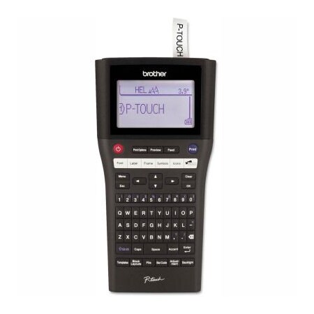 BROTHER Brother P-Touch Take-It-Anywhere Labeler, Li-ion Battery & PC Connectivity, 7 Lines PTH500LI